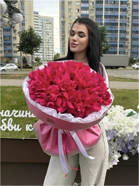 Французские розы 15шт