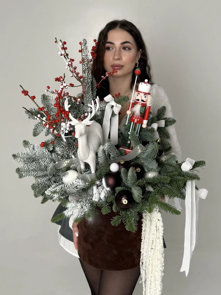 Зимняя композиция Зимний лес №18