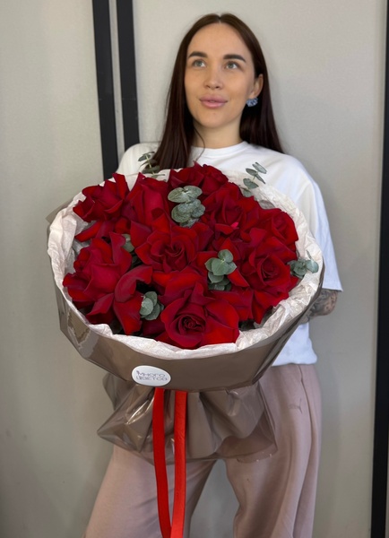 Французские розы 9шт №6