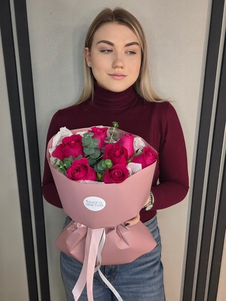 Розы Эквадор 9шт №54