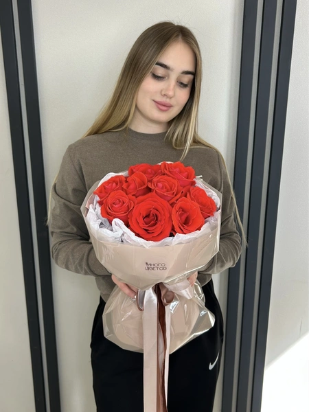 Розы Эквадор 9шт №53