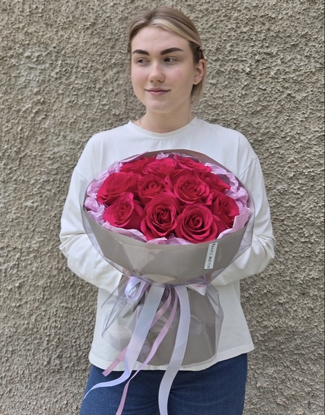 Розы Эквадор 11шт №54