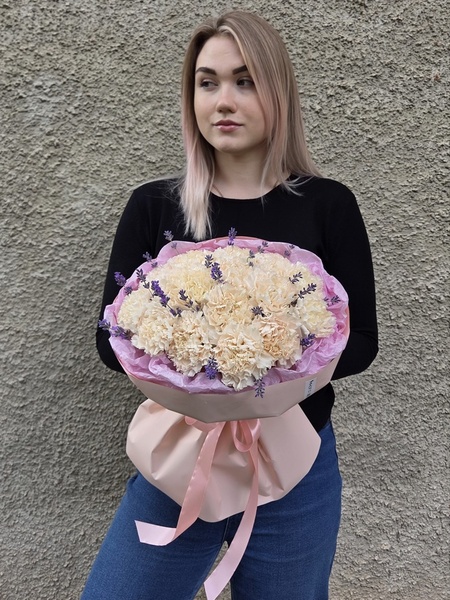 Диантусы 15шт с лавандой №4
