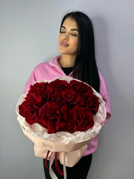 Французские розы 9шт №33