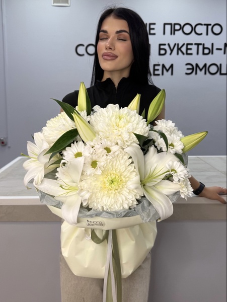 Авторский букет из стойких цветов №187