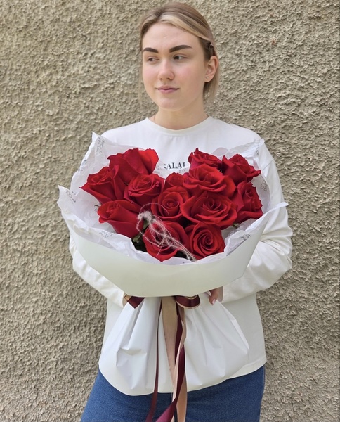 Розы Эквадор 13шт №9