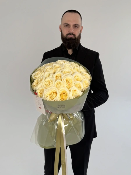 Розы Эквадор 25шт №63