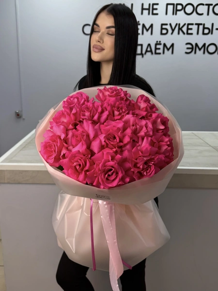 Французские розы 15шт №52