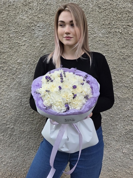 Диантусы 15шт с лавандой №5