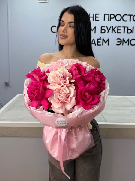 Французские розы 9шт №10